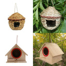 2Pcs Handwoven Bird Nest Cage House Hatching Breeding Cave for Parrot, Canary or