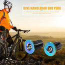 2x Burnt Blue Bike Handle Bar End Cap Aluminum Alloy MTB Road Bike End Plug