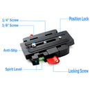 Quick Release QR Plate Clamp Adapter Base Station CL For DSLR Camera Tripod FT