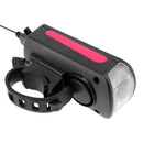 USB Rechargeable MTB Mountain Road Bike Front Headlight+ Electronic Bell