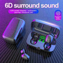 BT5.0 TWS Wireless Headset LED InEar Stereo Earphone Earbuds 6D Stereo C4C9 N9Q8