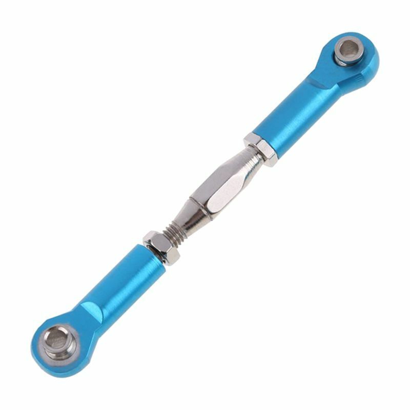 2Pcs Aluminum 166017 Steering Linkage Upgrade Parts for 1:10 HSP RC Car Blue Y9P