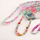 3200Pcs 6mm Flat Round Spacer Bead w/Pendant Kit for Necklace Jewelry Making
