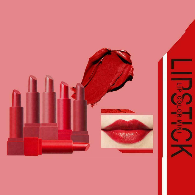 6Pcs Long lasting Lipstick Kissproof Makeup Waterproof Moisturizing