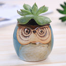 Mini Succulent Plant Pots, Small Ceramic Glazed Flower Desktop Table Planter