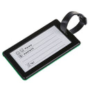 Portable Secure Travel Suitcase ID Luggage Handbag Large Tag Label (Green)