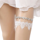 Women Rhinestone Lace Leg Wedding Garter Thigh Ring Belt Bridal Accessories P Gw
