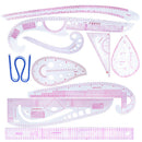 10pcs Multi-Style French Curve Rulers Measure For Tailor Sewing Dressmaking