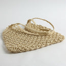 New Hand-Woven Hollowwork Straw Bag Paper Rope Grid Without Lining Woven Be