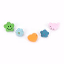 10xMulti-Coloured Cartoon Assorted Push Pins Drawing Cork Board Office SupplieME