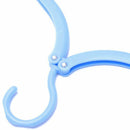 5pcs Portable Travel Outdoor Camping Folding Plastic Clothes Coat Hangers R