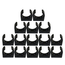 15x 1-1/4in Opening Boat Boarding Ladder Stowing/Boat Hook Storage Clips - Black