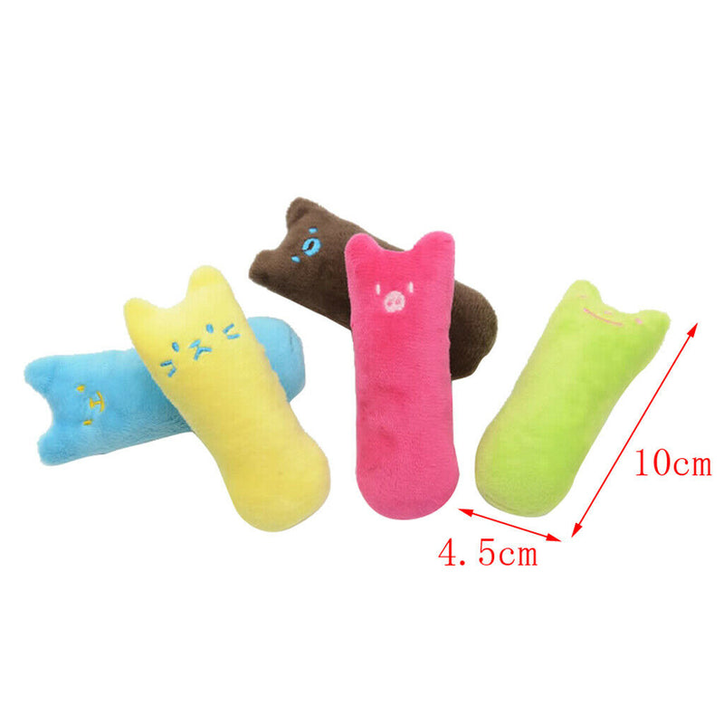 5 Pack Pet Cat Thumb Toys With Catnip Cat Catnip Chew Toys Plush Cat Toys