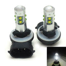 2pcs 881/893 6000K 50W White Bulbs LED Car Fog Light Lamp Daytime Running