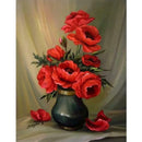 5D Flower Vase Cross Stitch Embroidery Diamond Painting Craft Home Decor