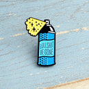Enamel Cartoon Blue Bottle Spray Collar Shirt Brooch Pins Badge Corsage Brooc %x