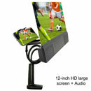 Mobile Phone HD Projection Bracket 12" Screen Magnifier Amplifier Speaker M3U9