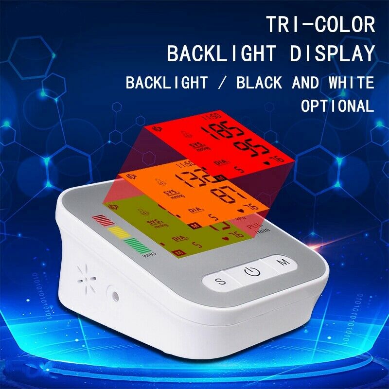 Smart Automatic Blood Pressure Monitor Upper Arm Digital BP Machine with LarH4A2