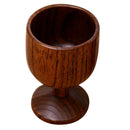 Natural Wooden Goblet Red Wine Cup Beer Mug Party Groomsmen Brown Gift Free
