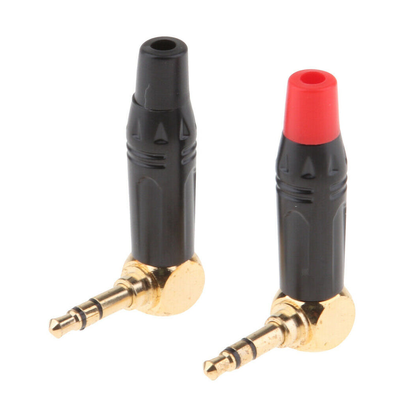 4Pieces 3.5mm 3Pole Male Repair Earphones Audio Solder Jack Plug Adapter