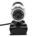480P HD USB Webcam Clip Base Web Camera with Built-in Mic for Computer PC