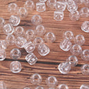 100x Transparent Dreadlocks Hair Ring Hair Braid Beads Cuffs Clips 6mm  OZ