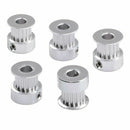 5PCS Aluminum GT2 Timing Belt Pulley 20 Teeth Bore 5mm Width 6mm and Wrench