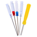 5 Pieces/Set Plastic Handle Mini Pocket Cross Flathead Screwdriver Repair Tools