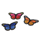 5X newest butterfly patches sew iron on embroidered badge fabric clothing M&