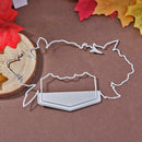 2pcs DIY Silicone Transparent Seals Stamps+Cutting Die for Album (MS-683) A