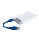 1X(Transparent 2.5 Inch Hdd Case Sata To Usb 3.0 Adapter High Speed Box Har