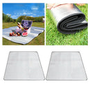 2pcs Aluminum Foil Sleeping Mattress Mat Pad for Outdoor Camping Picnic
