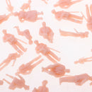 60pcs 1:87 HO Scale 15mm Human Unpainted People Figures ,Railway Street Models