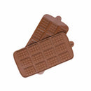 2pcs Silicone Mini Chocolate Block Bar Mould Mold Ice Tray Cake Decoration zxv