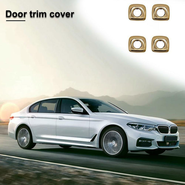 4x Door Pin Guide Trim Panel Locking Knob Button Cover for BMW 5 Series F18 F11