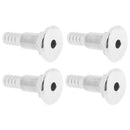 4pcs 1/2" Hose Barb Boat Thru Hull Connector Fitting 316 Stainless Steel