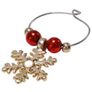 1 Set Christmas Wine Glass Cup Ring Decoration Charms Party New Year Cup Ri