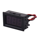 2 Wire 4.5-30V Green LED 3-Digit Display Voltmeter Volt Meter Panel Car