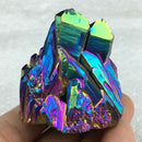 Natural Quartz Crystal Rainbow Cluster VUG Mineral Specimen Healing J1P1
