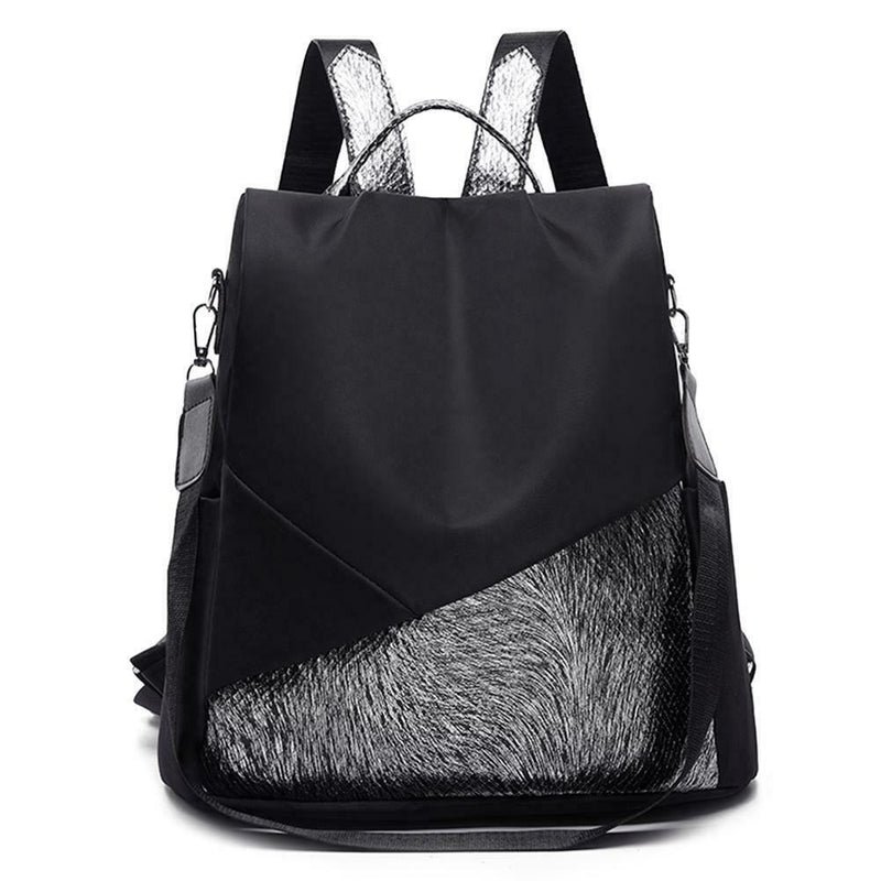 Multifunction Anti-theft Backpacks Women Shoulder Top-handle Bags (Black)