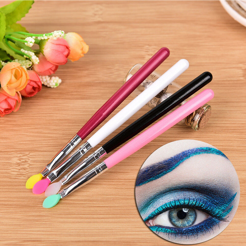 Makeup Silicone Head Brush Rhinestone Eye Shadow Eyebrow Lip Tool  ca MW%WSJCATO