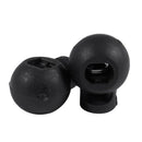 100 Piece Cord Stopper DIY Black Plastic Connector Cord Lock Stopper Switch