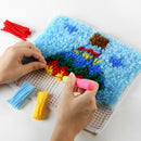 Latch Hook Kit Rugs Carpets Needlework Crafts DIY Carpet Sofa Bed Pillow 40x40cm