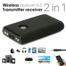 Wireless Bluetooth 5.0 Transmitter & Receiver A2DP Audio 3.5mm Jack Aux Adapter