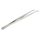 Manual Tool Black Plastic Flat Tip Anti-Static Tweezer - 11.8 In Long Stainless