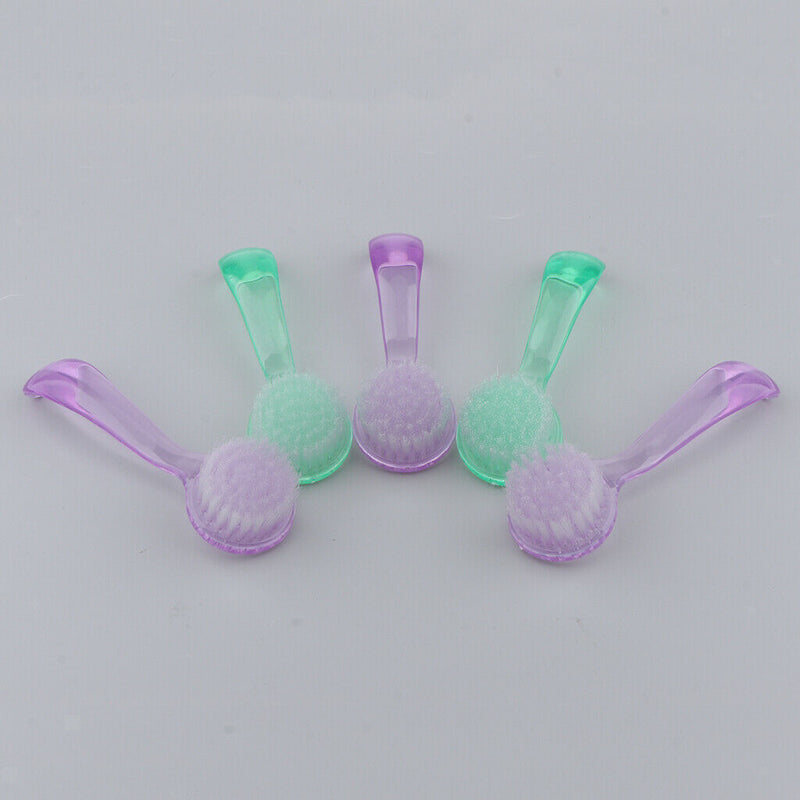 5Pcs Nail Art Dust Cleaning Brushes Manicure Pedicure Nails Washing Brush