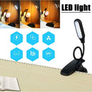 Portable Travel Flexible Neck 5LED USB Clamp Clip-On Reading Book Light Lamp