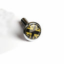 2PCS Union Jack Flag Metal ABS Auto Car Lock Modified Door Pin For Mini Cooper