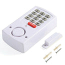 Door Window Alarm Security System Home Wireless Battery Burglar Keypad White
