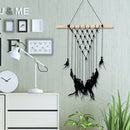 Macrame Hanging Tapestry Handmade Wall Tapestries Creative Gift Decor Black